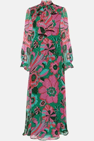 RIXO London Ferne floral georgette maxi dress