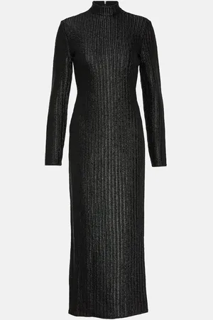 Tom Ford High-neck cotton-blend maxi dress