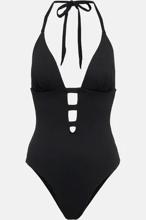 ALEXANDRA MIRO Cindy cutout halterneck swimsuit