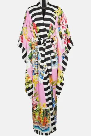 Dolce & Gabbana Portofino printed silk-blend kimono