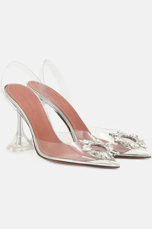 Amina Muaddi Begum embellished PVC pumps