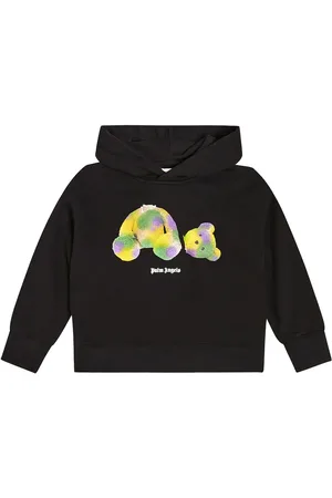 Palm Angels Printed cotton jersey hoodie