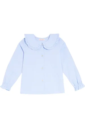 La Coqueta Miriam frill-trimmed cotton shirt
