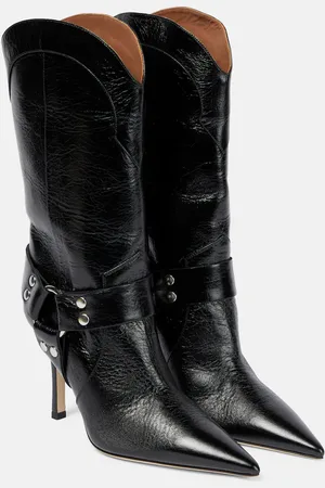 PARIS TEXAS June leather mid-calf boots