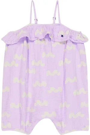 Bobo Choses Baby cotton seersucker playsuit