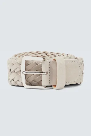 Loro Piana Woven suede belt