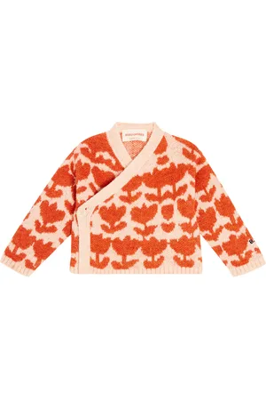 Bobo Choses Baby floral intarsia cardigan