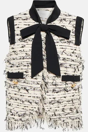 Giambattista Valli Fringed tweed jacket