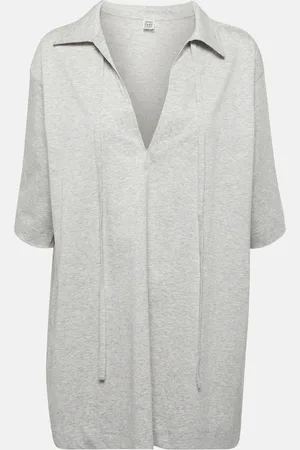 Totême Tie-neck cotton top