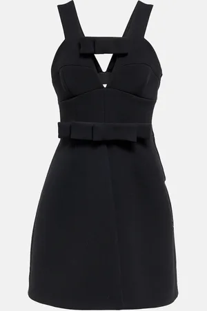 Jil Sander Wool-blend crÃªpe minidress