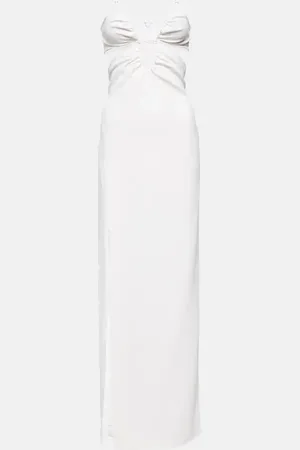 Nensi Dojaka Bridal cutout crÃªpe gown