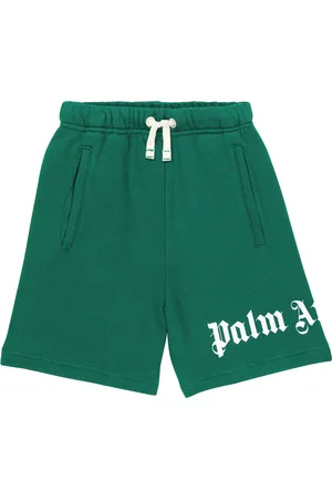 Palm Angels Logo cotton shorts