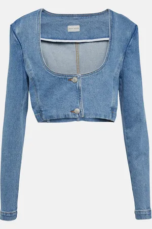 MAGDA BUTRYM Cropped denim top