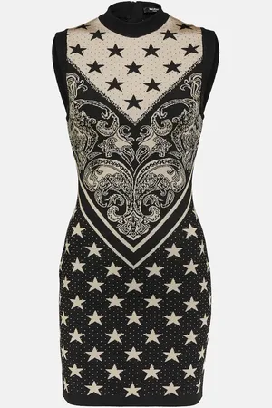 Balmain Intarsia knitted minidress