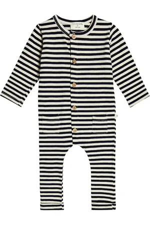 1+ IN THE FAMILY Baby Roman striped cotton onesie