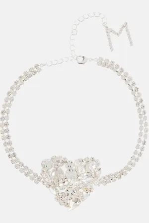 MAGDA BUTRYM Heart crystal-embellished choker