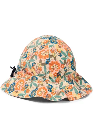 Caramel Cadia floral cotton sun hat