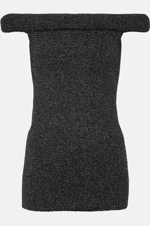 Totême Knitted off-shoulder top