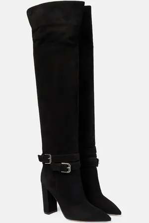 Gianvito Rossi Suede over-the-knee boots