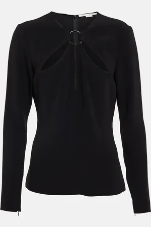 Stella McCartney Cut out crÃªpe top