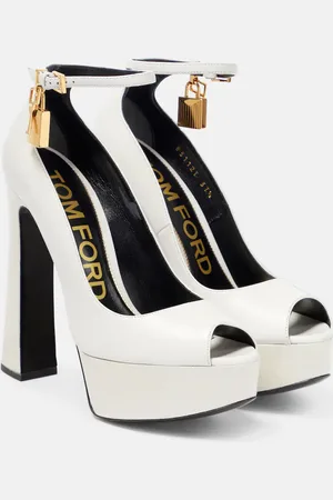 Tom Ford Padlock platform leather sandals