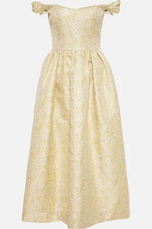 Markarian Off-shoulder embroidered midi dress