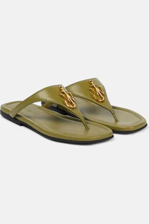 J.W.Anderson Anchor leather thong sandals