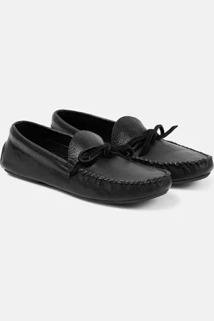 The Row Lucca leather moccasins