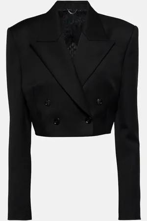 MAGDA BUTRYM Double-breasted cropped wool blazer