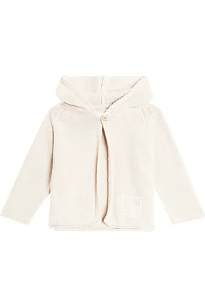 Il gufo Baby cotton cardigan