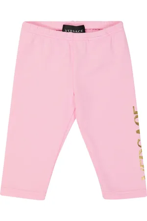VERSACE Baby cotton-blend leggings