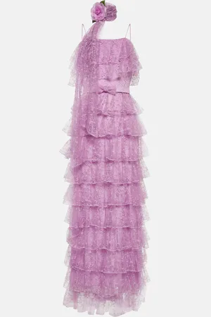 RODARTE Floral tulle maxi dress