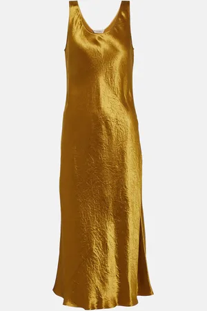 Max Mara Leisure Talete satin slip dress