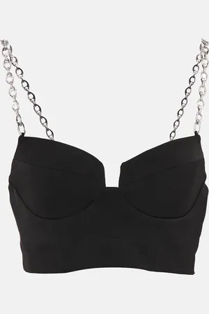 Simkhai Trina embellished crop top