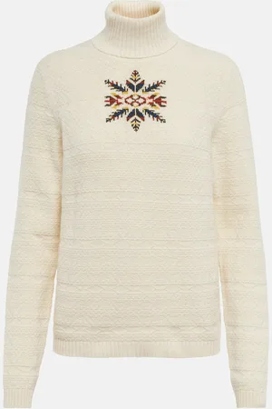 Loro Piana Intarsia cashmere turtleneck sweater