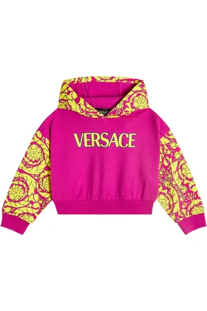 VERSACE Logo cotton hoodie