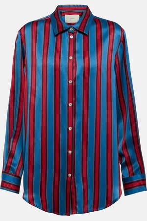 ASCENO London striped silk shirt