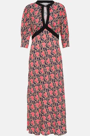 RIXO London Petra floral midi dress