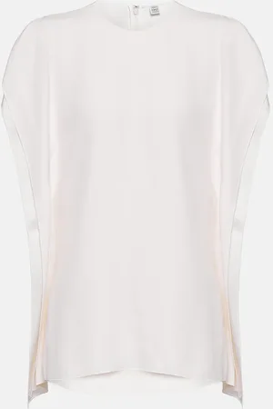 Totême Draped satin top