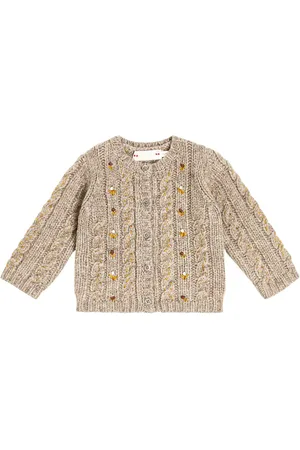 BONPOINT Baby Dianne wool and yak cardigan