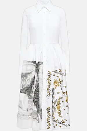 Erdem Sutton printed cotton shirt dress