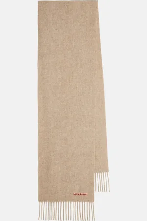 Acne Studios Canada Skinny fringed wool scarf