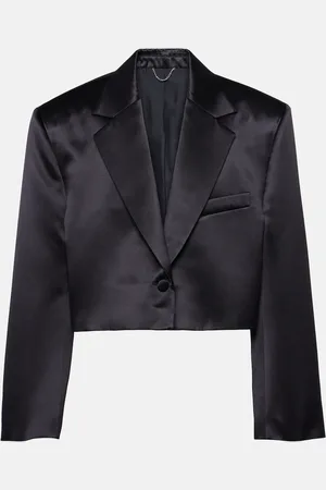 MAGDA BUTRYM Cropped silk and wool blazer