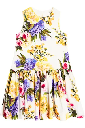 Dolce & Gabbana Floral cotton poplin dress
