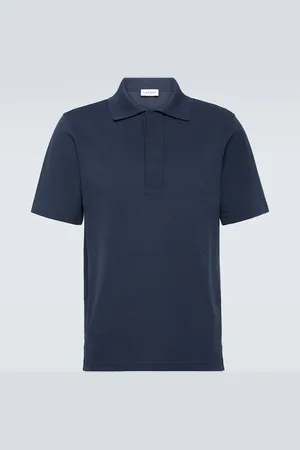 Lanvin Oversized cotton jersey polo shirt