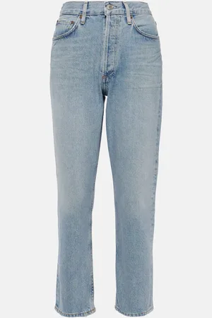 AGOLDE Riley high-rise cropped straight jeans