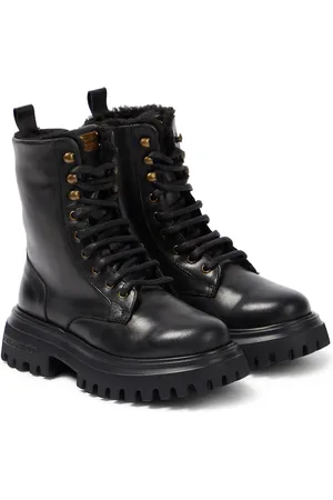 Dolce & Gabbana Leather combat boots