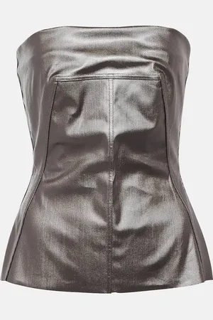 Rick Owens Lido coated denim corset