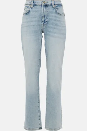 7 for all Mankind Ellie mid-rise straight jeans