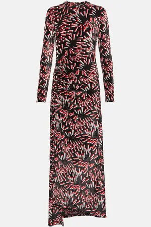 Paco rabanne Printed velvet maxi dress